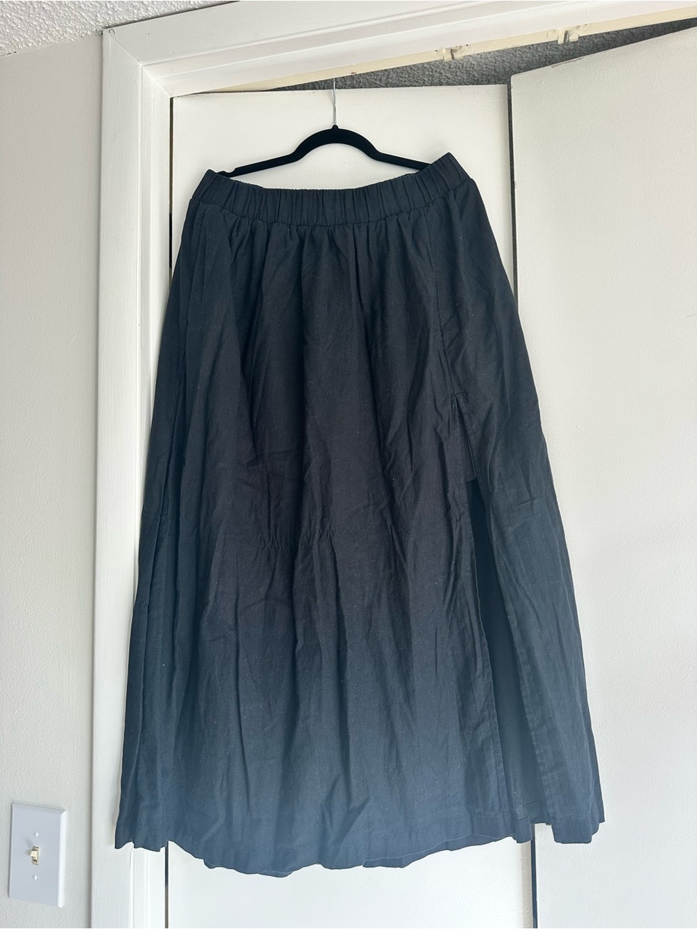 Abercrombie & Fitch Black Maxi A-Line Skirt
